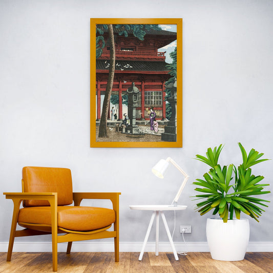 Nio Gate at Honmonji Asian Style Poster | Wall  Art for Home & Office | High-Quality Print - High-Quality Premium Wall Art Decor Sticker
