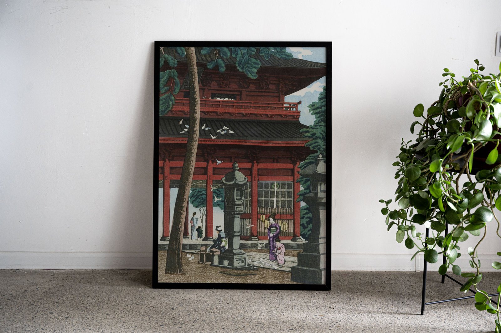 Nio Gate at Honmonji Asian Style Poster | Wall  Art for Home & Office | High-Quality Print - High-Quality Premium Wall Art Decor Sticker