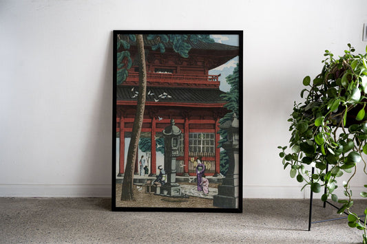 Nio Gate at Honmonji Asian Style Poster | Wall  Art for Home & Office | High-Quality Print - High-Quality Premium Wall Art Decor Sticker