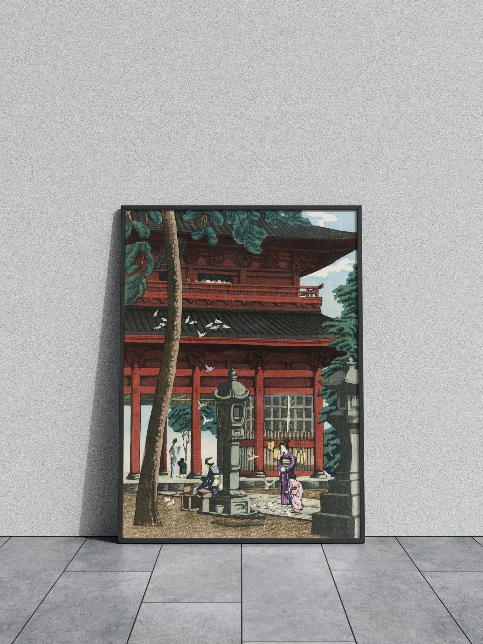 Nio Gate at Honmonji Asian Style Poster | Wall  Art for Home & Office | High-Quality Print - High-Quality Premium Wall Art Decor Sticker