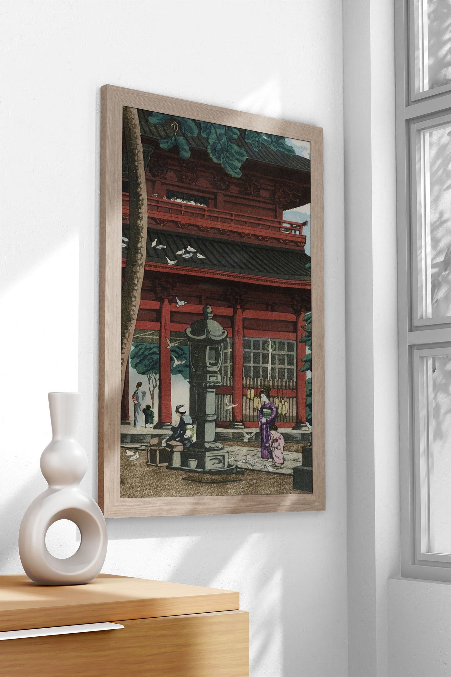 Nio Gate at Honmonji Asian Style Poster | Wall  Art for Home & Office | High-Quality Print - High-Quality Premium Wall Art Decor Sticker