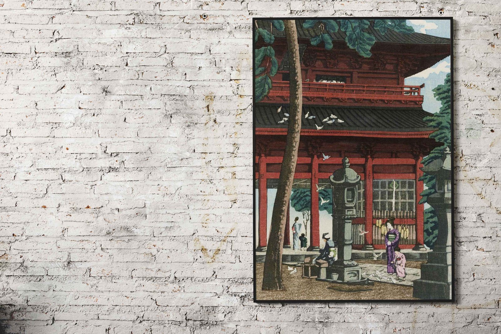 Nio Gate at Honmonji Asian Style Poster | Wall  Art for Home & Office | High-Quality Print - High-Quality Premium Wall Art Decor Sticker