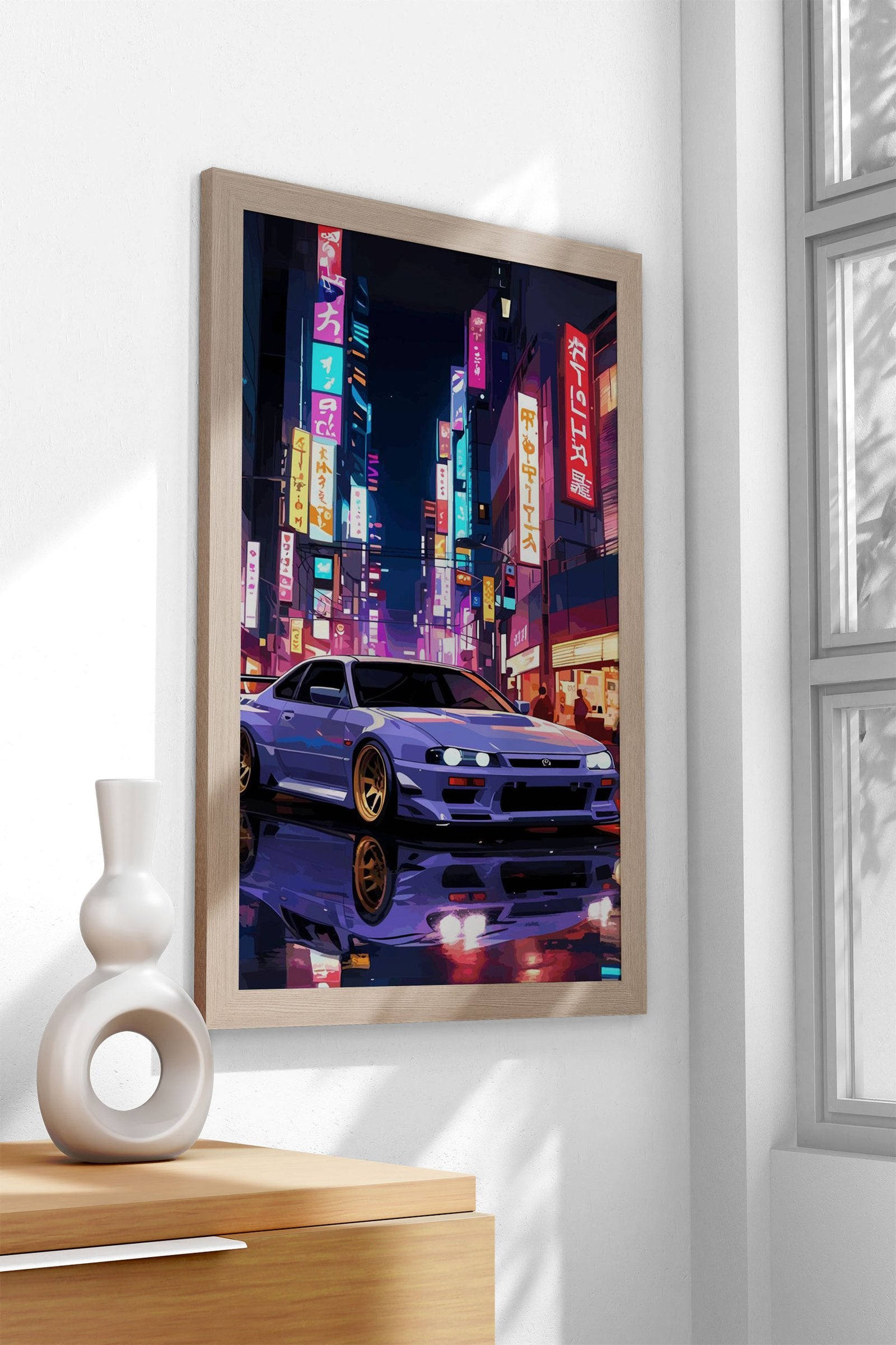 Nissan GTR Skyline Japan Asian Style Poster |  Wall Art for Home & Office | High-Quality Print - High-Quality Premium Wall Art Decor Sticker