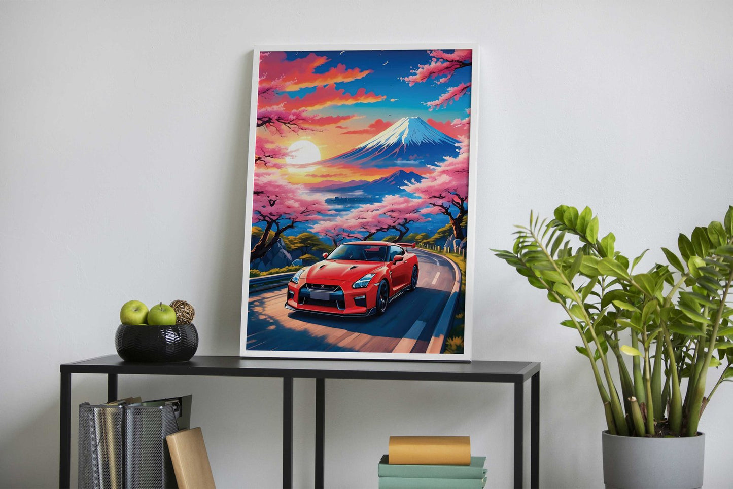 Nissan Skyline GTR R34 Asian Style Poster | W all Art for Home & Office | High-Quality Print - High-Quality Premium Wall Art Decor Sticker