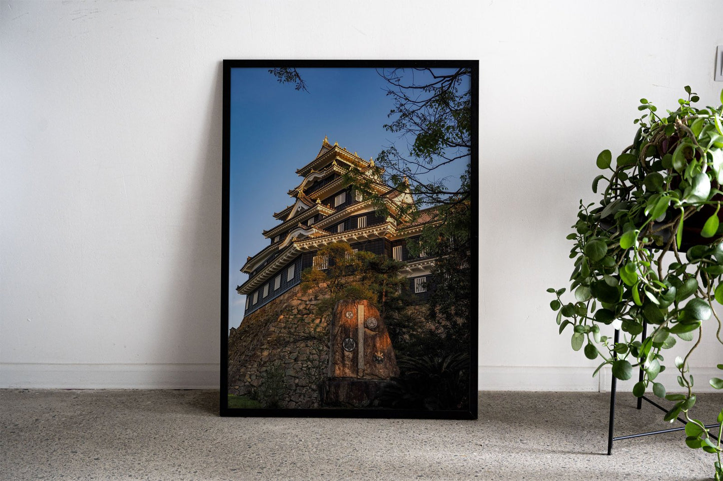 Okayama Castle at Sunset Asian Style Poster |  Wall Art for Home & Office | High-Quality Print