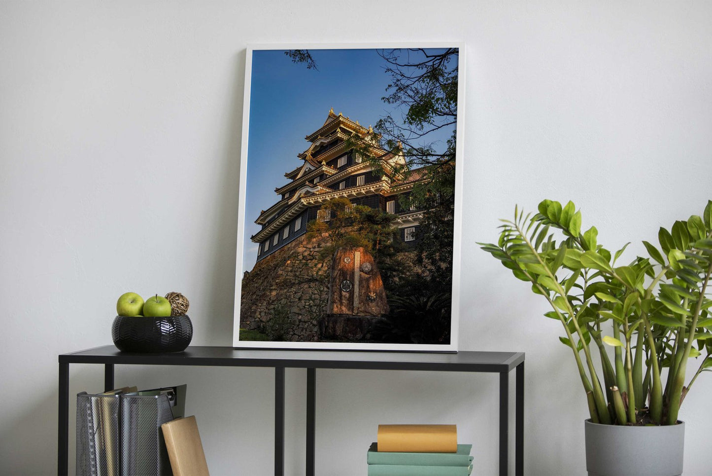 Okayama Castle at Sunset Asian Style Poster |  Wall Art for Home & Office | High-Quality Print