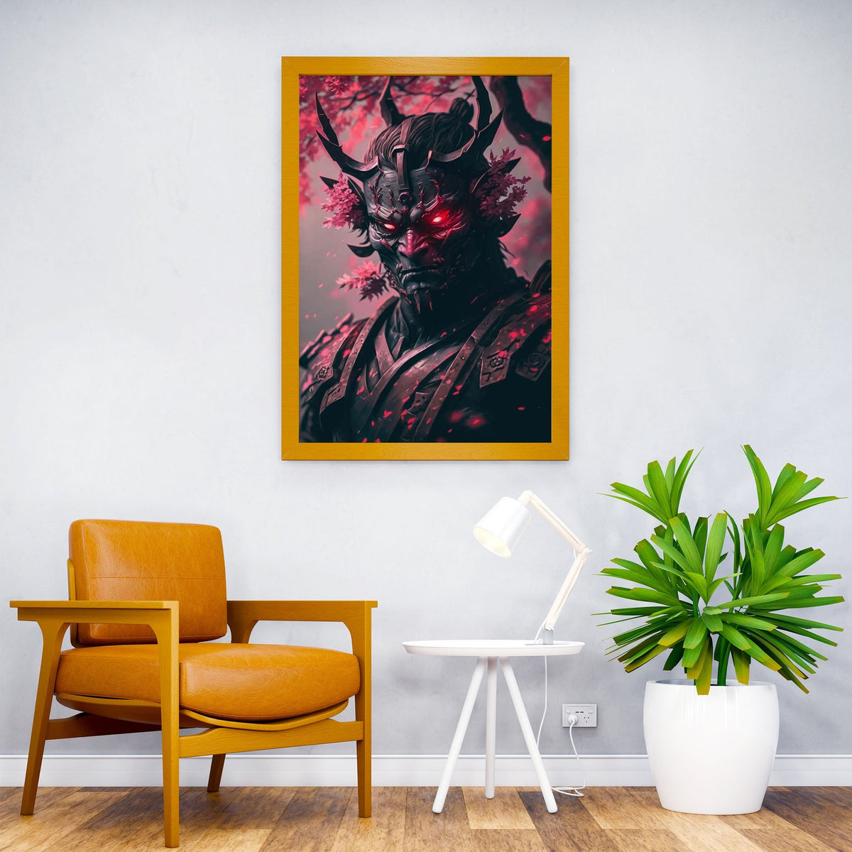 Oni Demon Lord Asian Style Poster | Wall Art f or Home & Office | High-Quality Print - High-Quality Premium Wall Art Decor Sticker