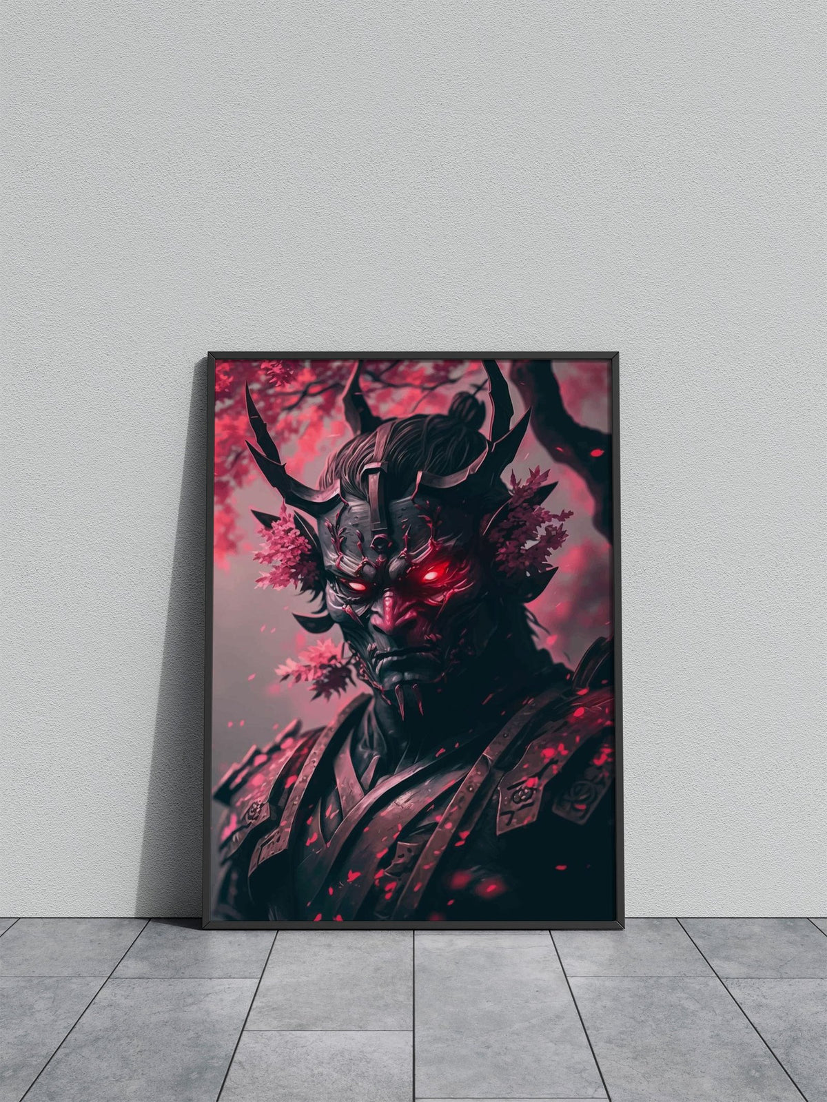 Oni Demon Lord Asian Style Poster | Wall Art f or Home & Office | High-Quality Print - High-Quality Premium Wall Art Decor Sticker