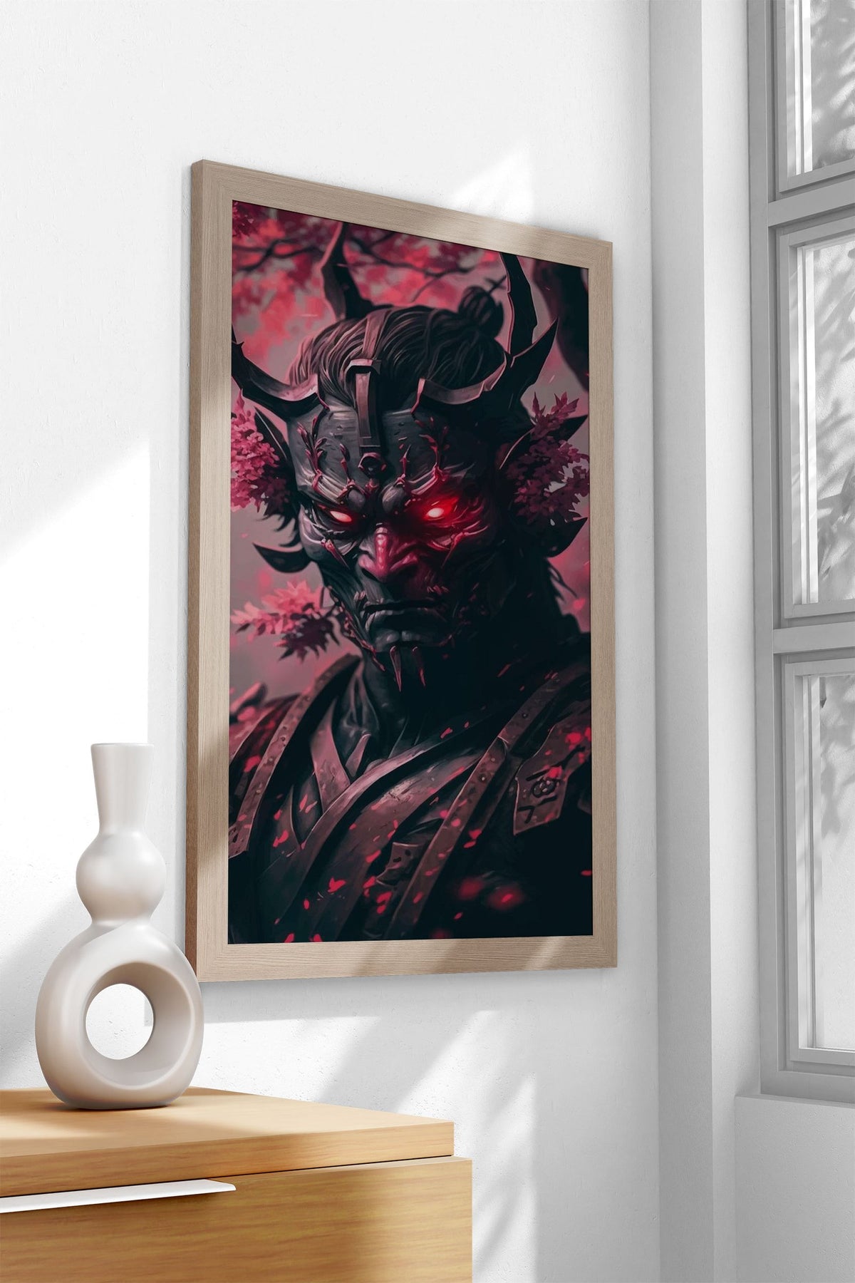 Oni Demon Lord Asian Style Poster | Wall Art f or Home & Office | High-Quality Print - High-Quality Premium Wall Art Decor Sticker