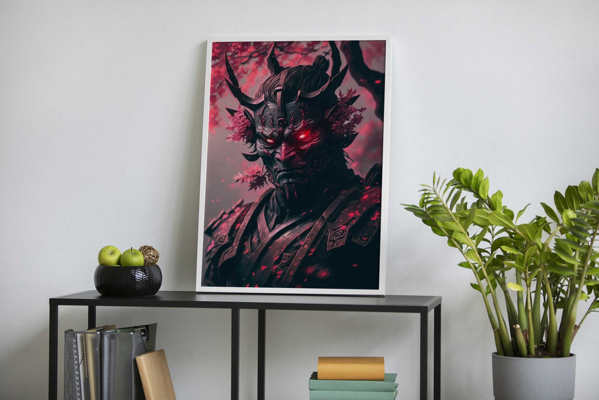 Oni Demon Lord Asian Style Poster | Wall Art f or Home & Office | High-Quality Print - High-Quality Premium Wall Art Decor Sticker