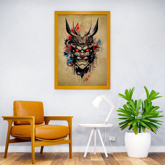 Oni Samurai No12 Asian Style Poster | Wall Art  for Home & Office | High-Quality Print