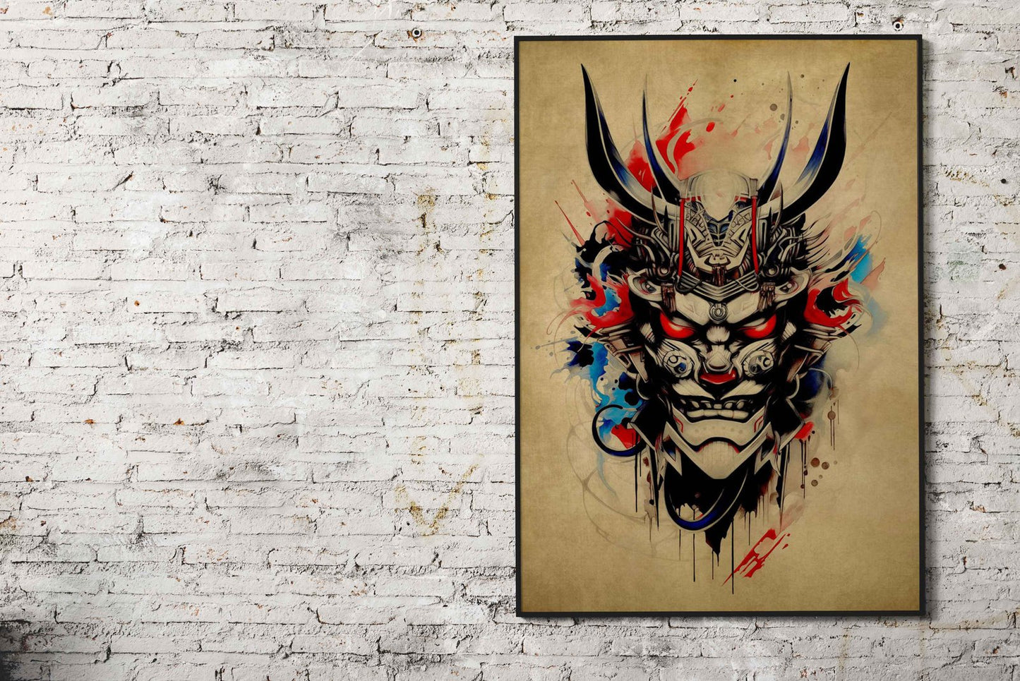 Oni Samurai No12 Asian Style Poster | Wall Art  for Home & Office | High-Quality Print