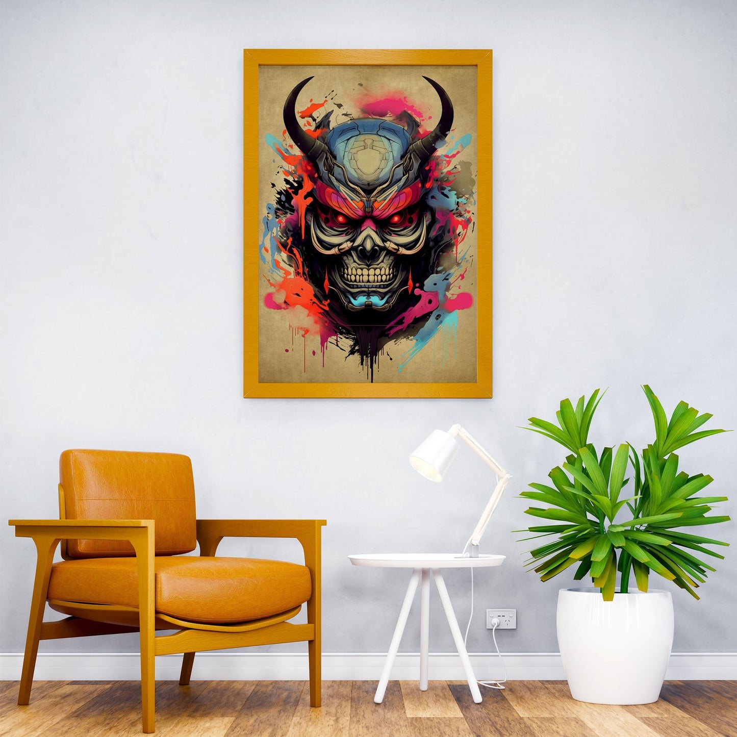Oni Samurai No14 Asian Style Poster | Wall Art  for Home & Office | High-Quality Print