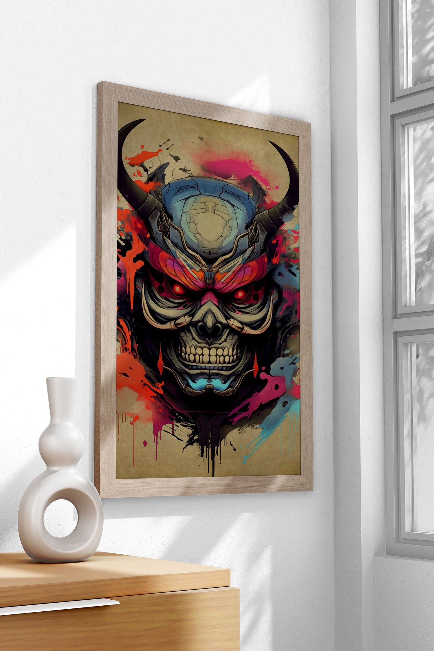 Oni Samurai No14 Asian Style Poster | Wall Art  for Home & Office | High-Quality Print
