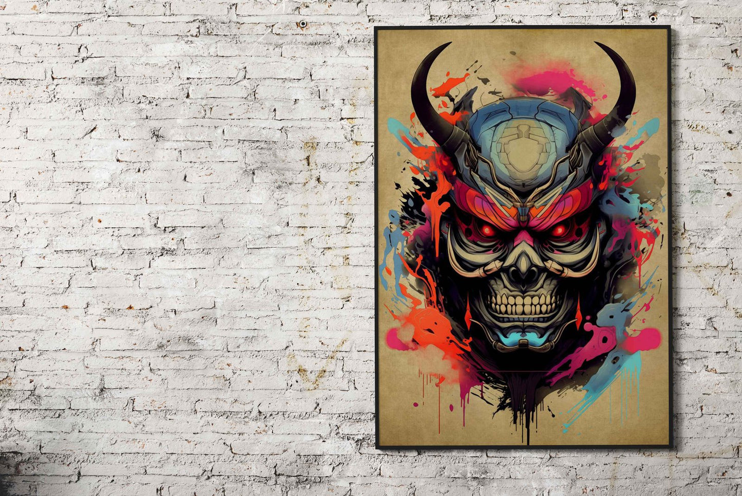 Oni Samurai No14 Asian Style Poster | Wall Art  for Home & Office | High-Quality Print