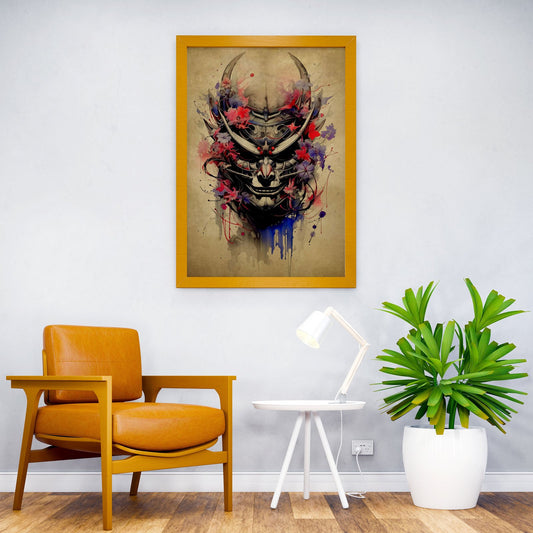 Oni Samurai No18 Asian Style Poster | Wall Art  for Home & Office | High-Quality Print