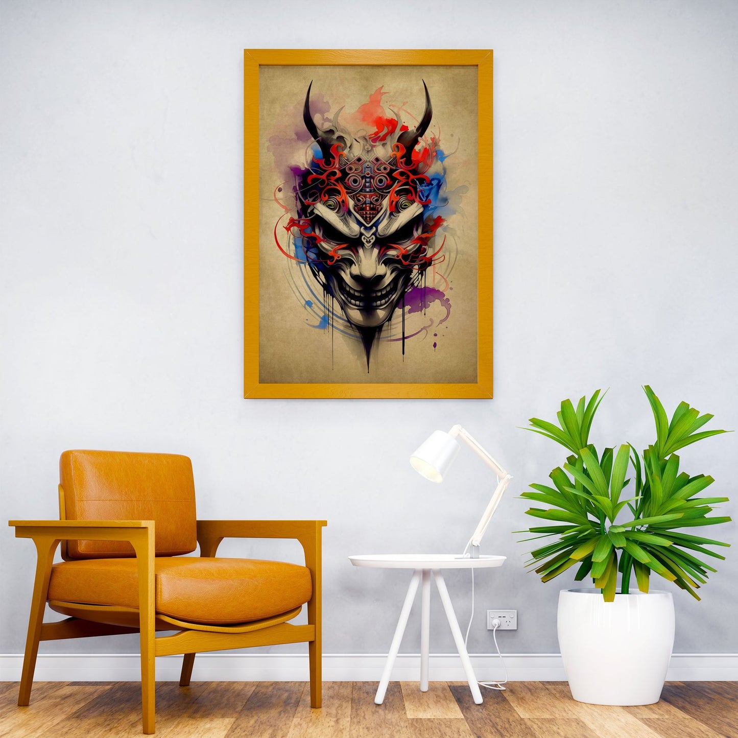 Oni Samurai No19 Asian Style Poster | Wall Art  for Home & Office | High-Quality Print