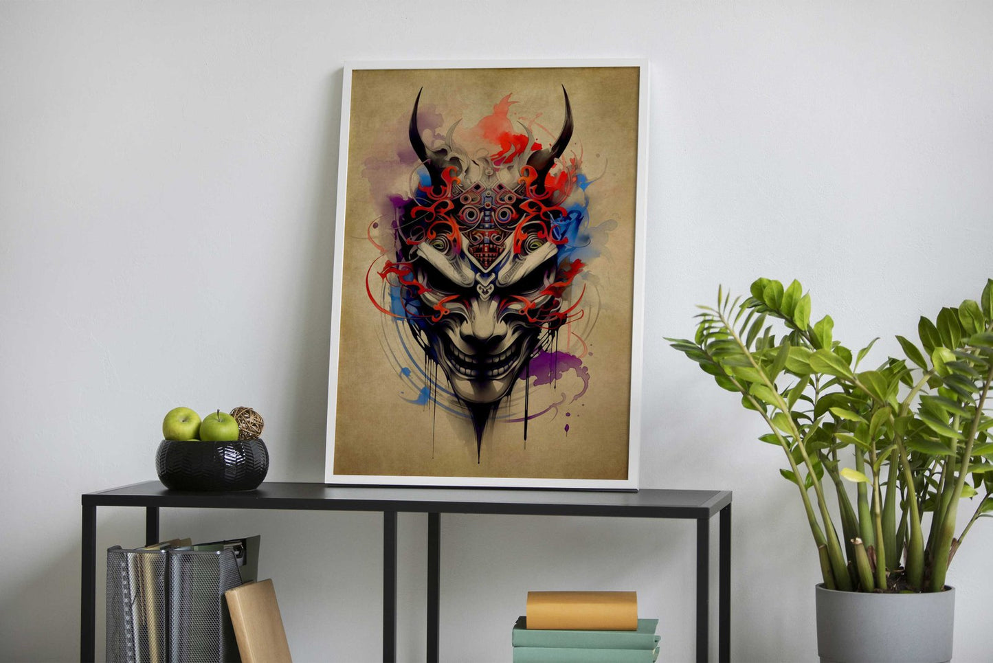 Oni Samurai No19 Asian Style Poster | Wall Art  for Home & Office | High-Quality Print