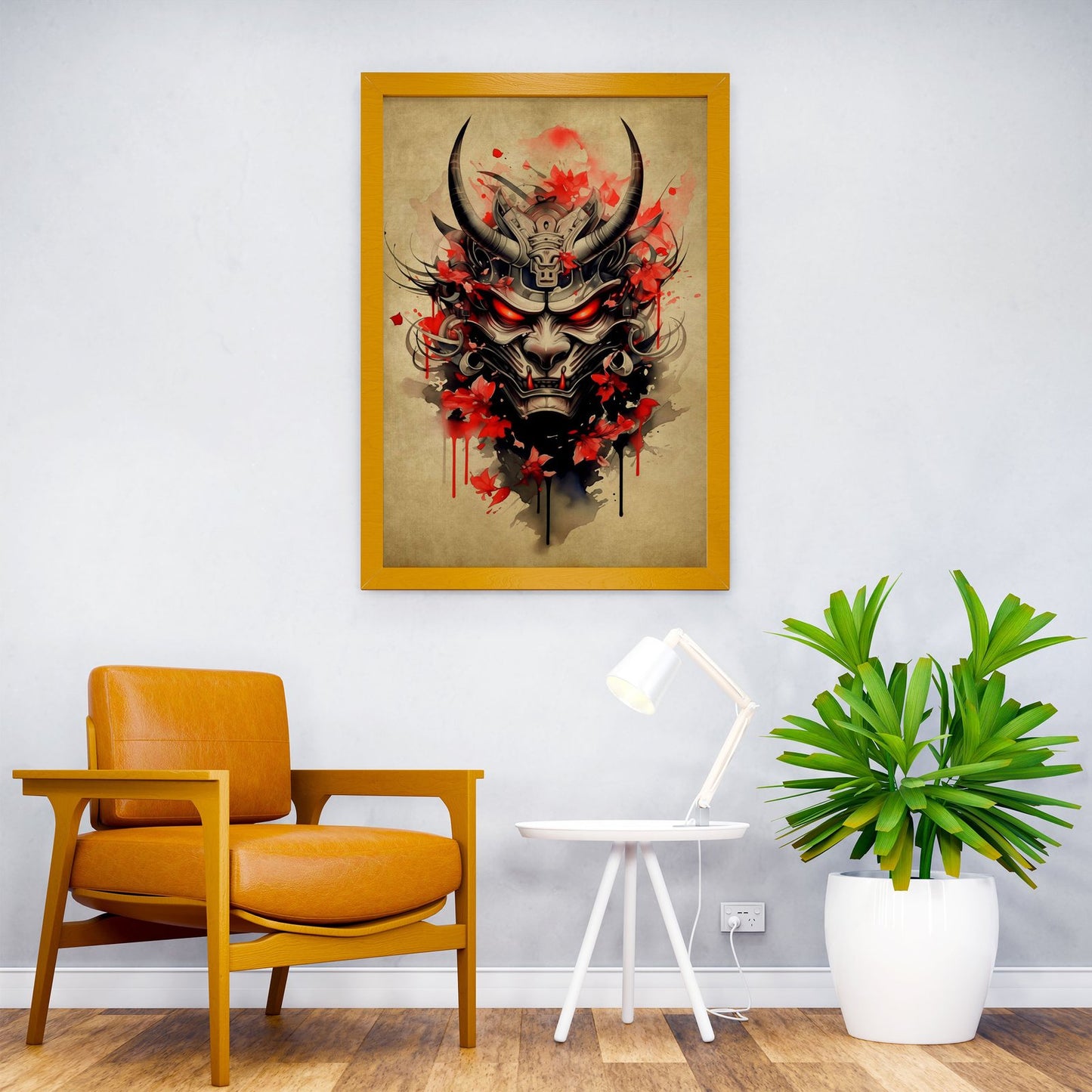 Oni Samurai No3 Asian Style Poster | Wall Art f or Home & Office | High-Quality Print