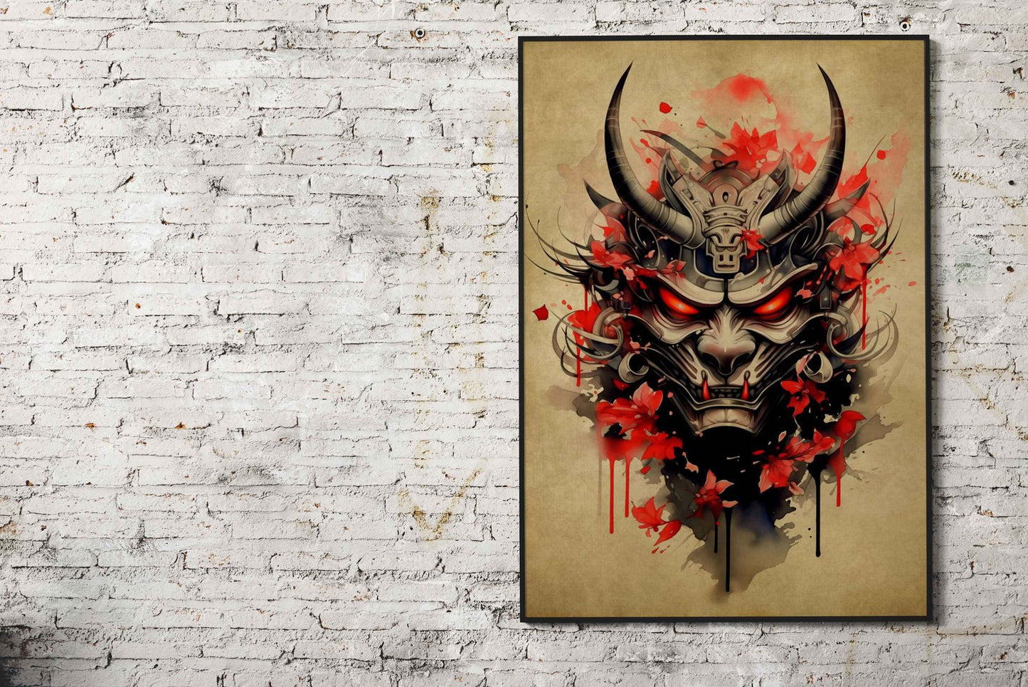 Oni Samurai No3 Asian Style Poster | Wall Art f or Home & Office | High-Quality Print