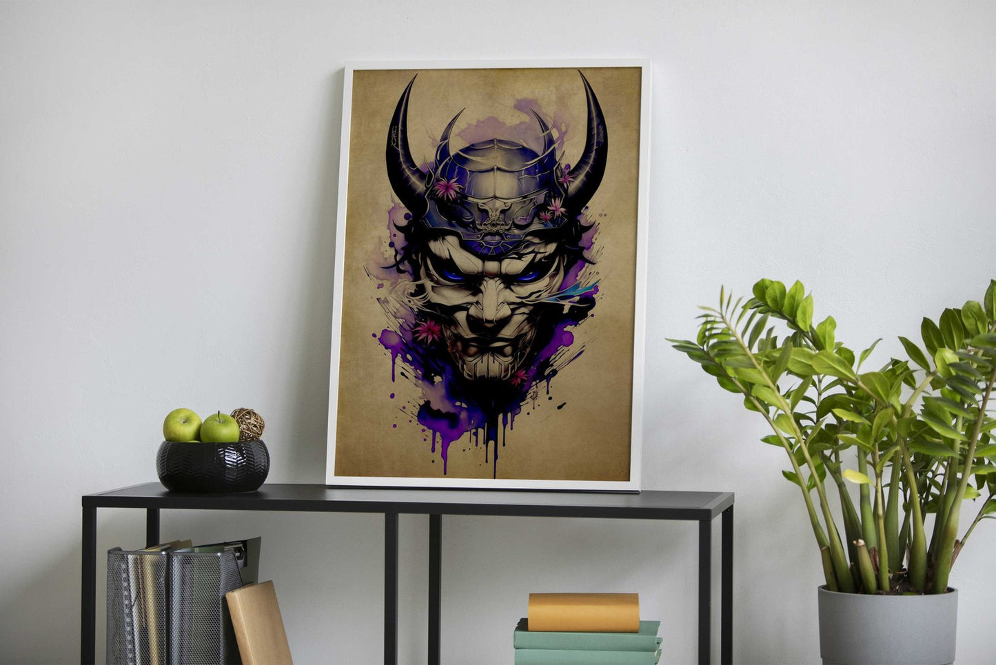 Oni Samurai No4 Asian Style Poster | Wall Art  for Home & Office | High-Quality Print