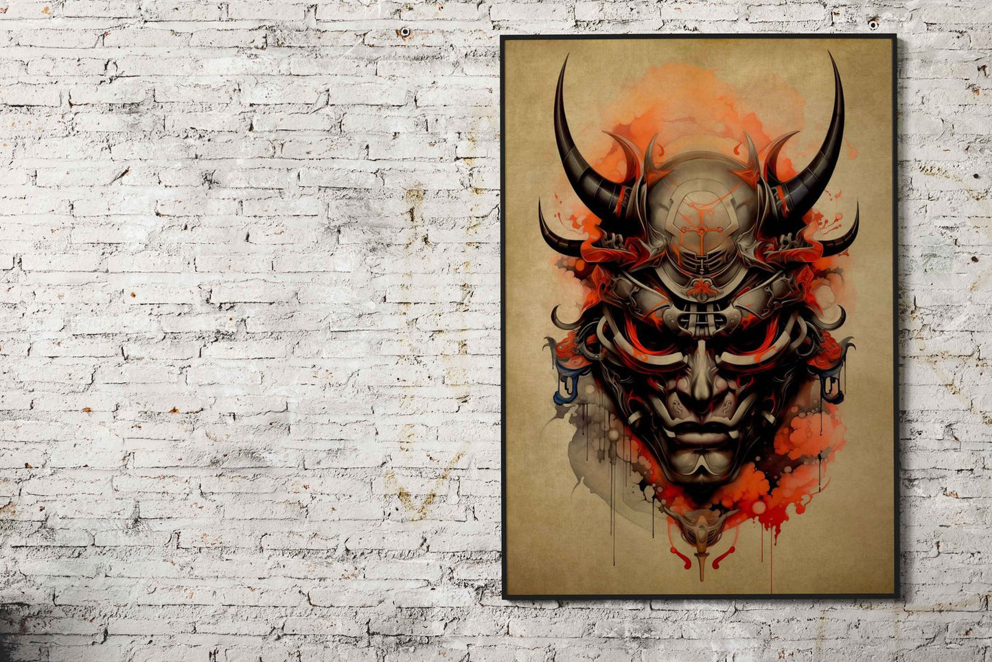 Oni Samurai No5 Asian Style Poster | Wall Art f or Home & Office | High-Quality Print