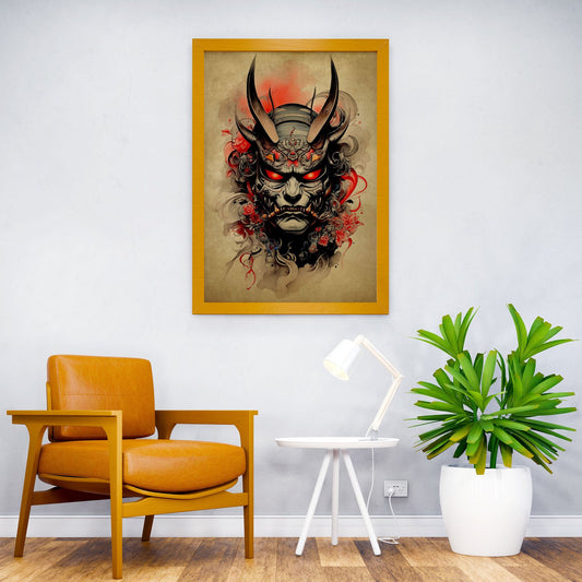 Oni Samurai No7 Asian Style Poster | Wall Art f or Home & Office | High-Quality Print