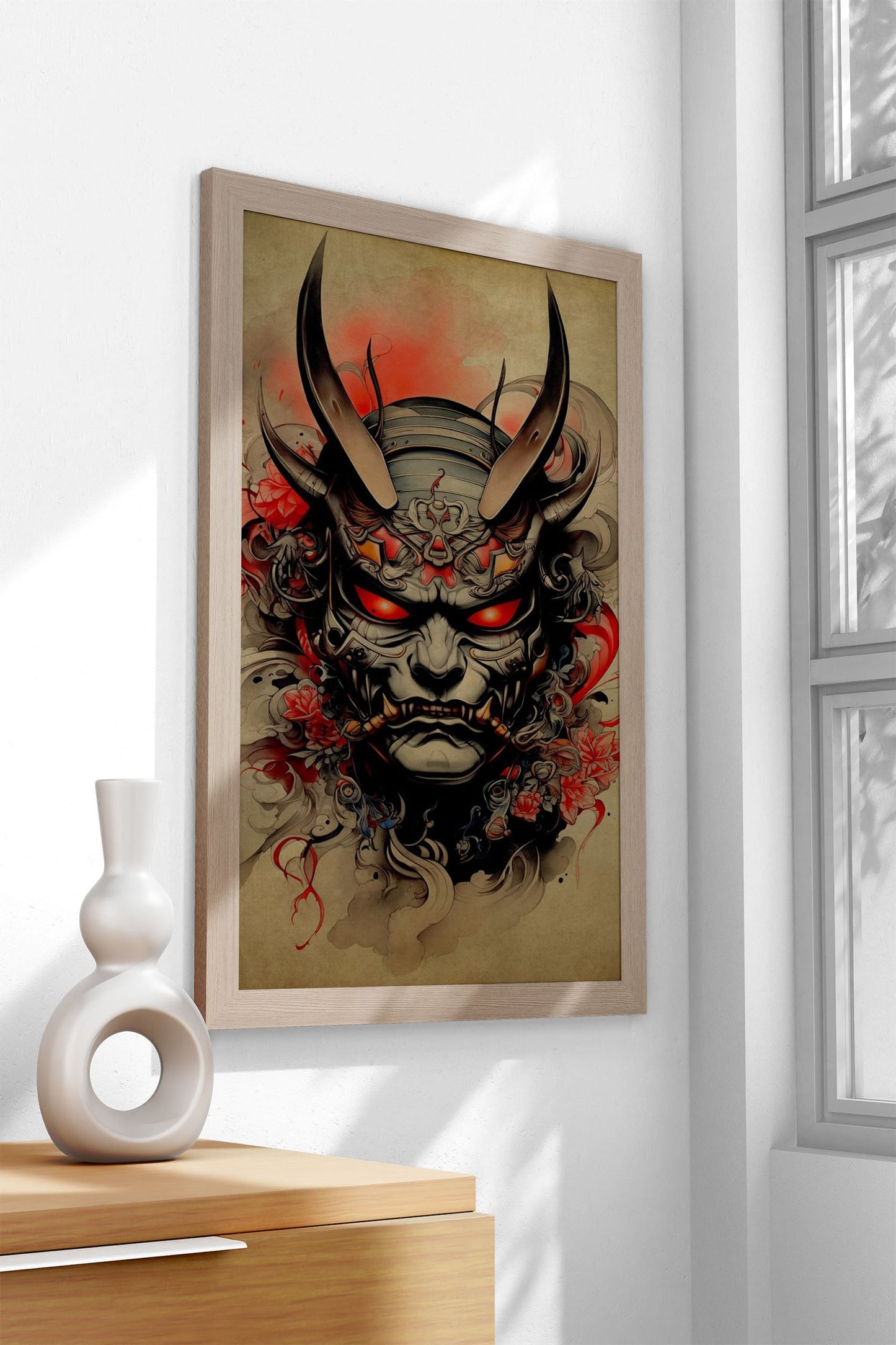 Oni Samurai No7 Asian Style Poster | Wall Art f or Home & Office | High-Quality Print