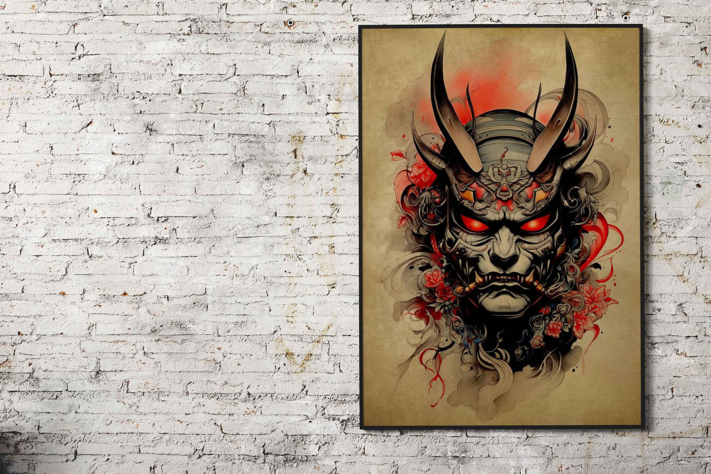 Oni Samurai No7 Asian Style Poster | Wall Art f or Home & Office | High-Quality Print
