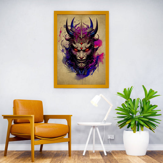 Oni Samurai No8 Asian Style Poster | Wall Art f or Home & Office | High-Quality Print