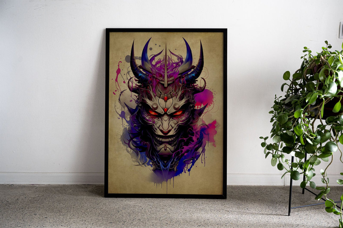 Oni Samurai No8 Asian Style Poster | Wall Art f or Home & Office | High-Quality Print