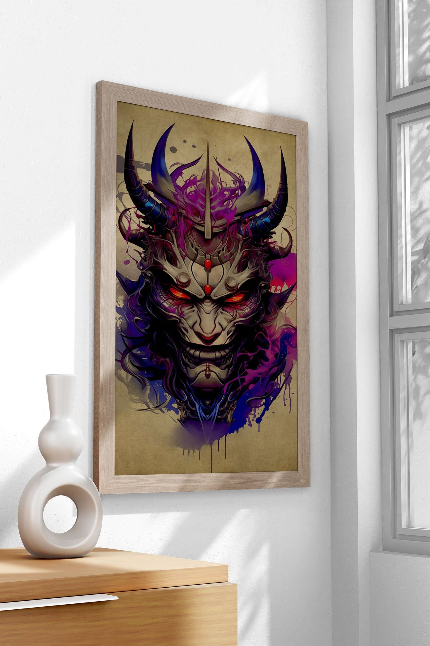 Oni Samurai No8 Asian Style Poster | Wall Art f or Home & Office | High-Quality Print