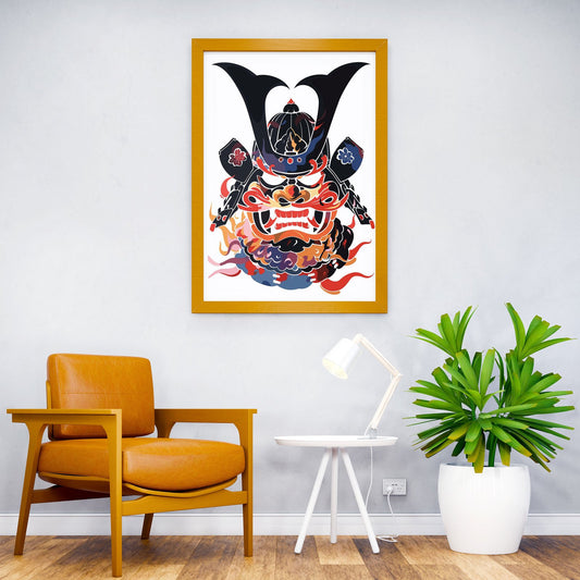 oni samurai Asian Style Poster | Wall Art for Ho me & Office | High-Quality Print