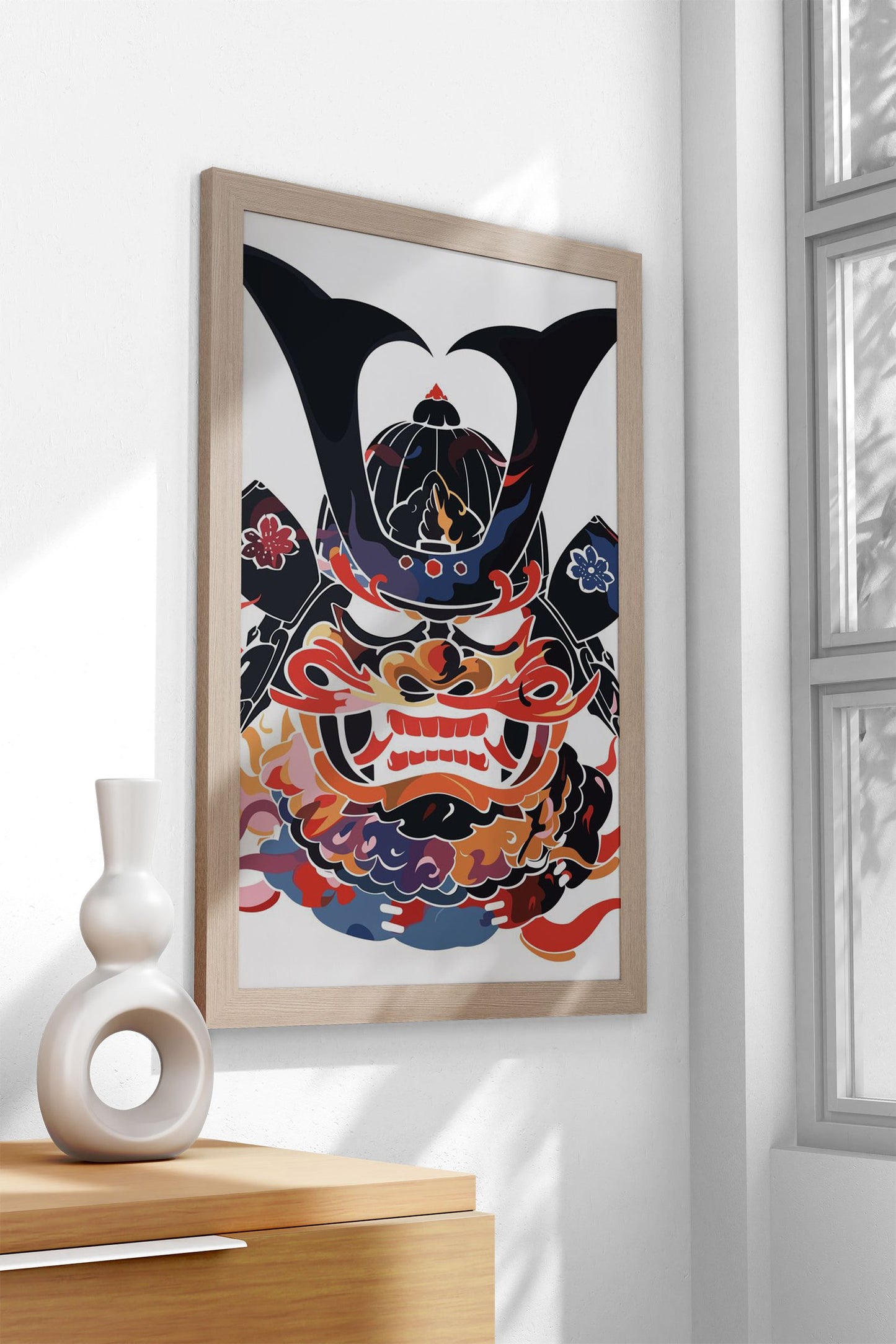 oni samurai Asian Style Poster | Wall Art for Ho me & Office | High-Quality Print