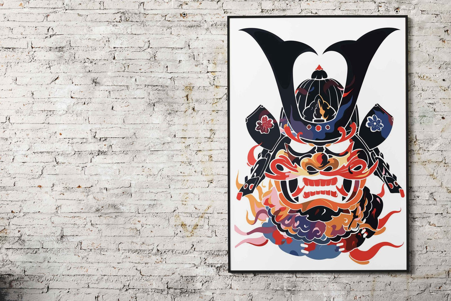 oni samurai Asian Style Poster | Wall Art for Ho me & Office | High-Quality Print