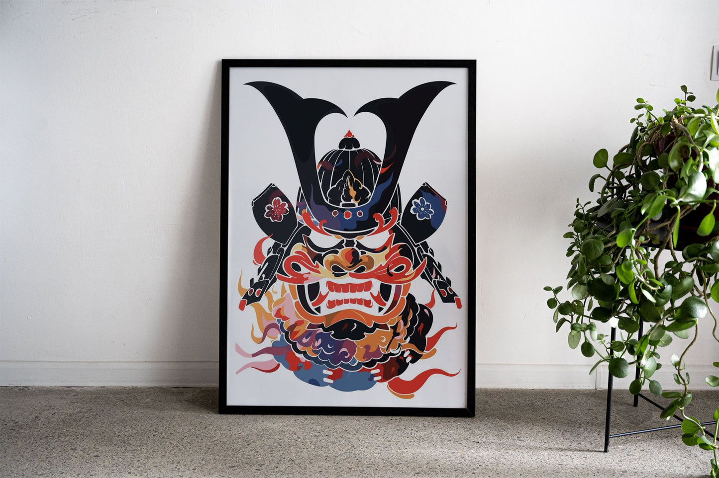 oni samurai Asian Style Poster | Wall Art for Ho me & Office | High-Quality Print