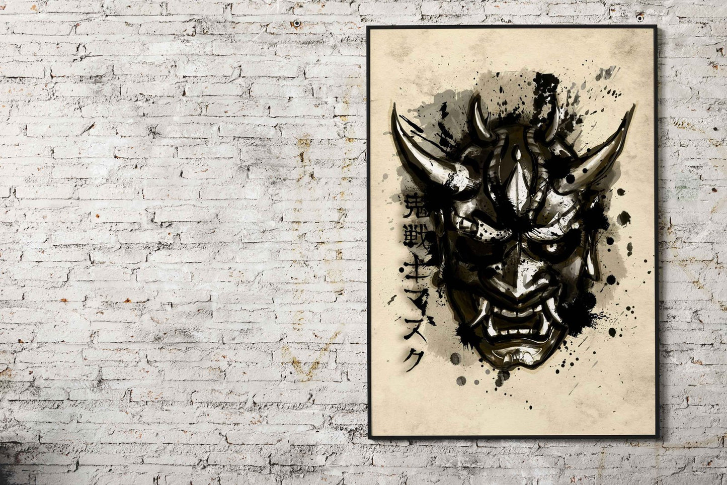 Oni warrior Asian Style Poster | Wall Art for Ho me & Office | High-Quality Print