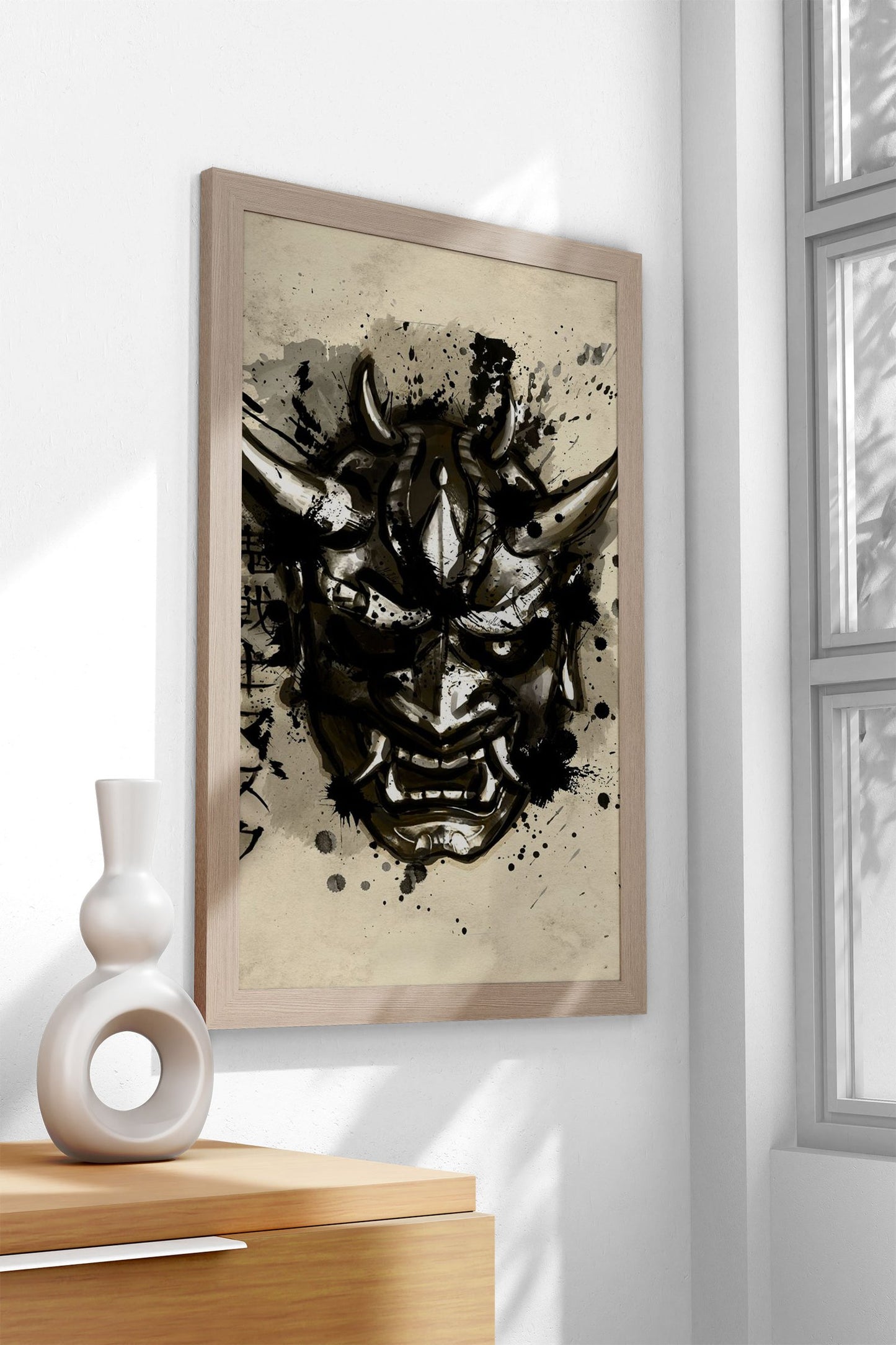 Oni warrior Asian Style Poster | Wall Art for Ho me & Office | High-Quality Print
