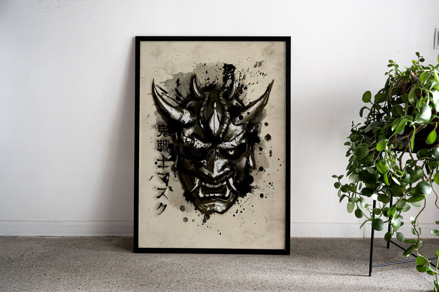Oni warrior Asian Style Poster | Wall Art for Ho me & Office | High-Quality Print