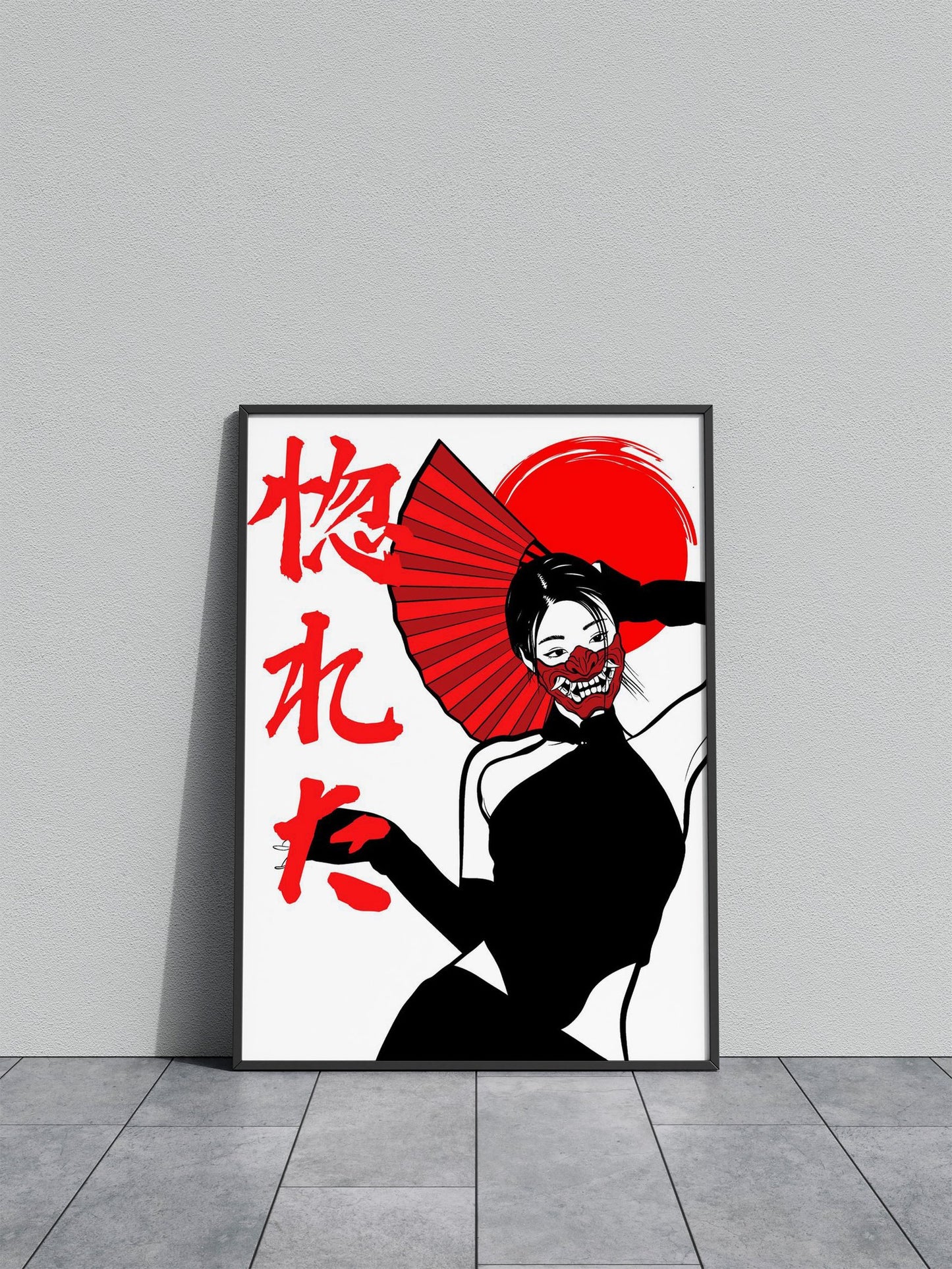 Oni woman Asian Style Poster | Wall Art for Ho me & Office | High-Quality Print