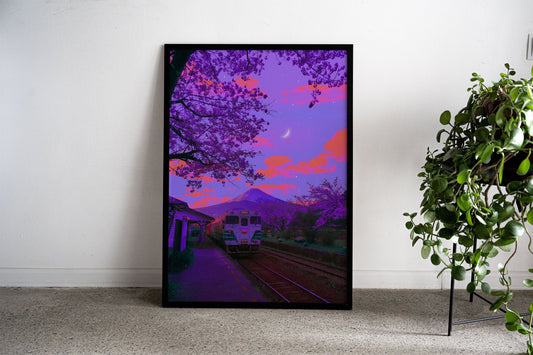 Orange Cotton Clouds Asian Style Poster | Wal l Art for Home & Office | High-Quality Print