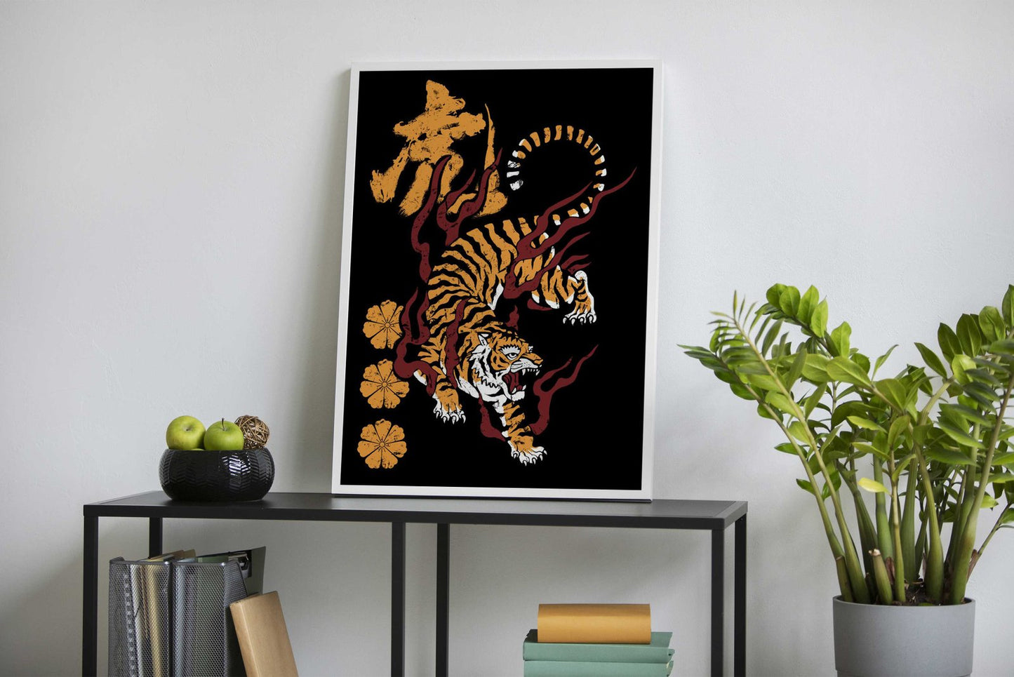 Oriental Tiger Asian Style Poster | Wall Art for  Home & Office | High-Quality Print