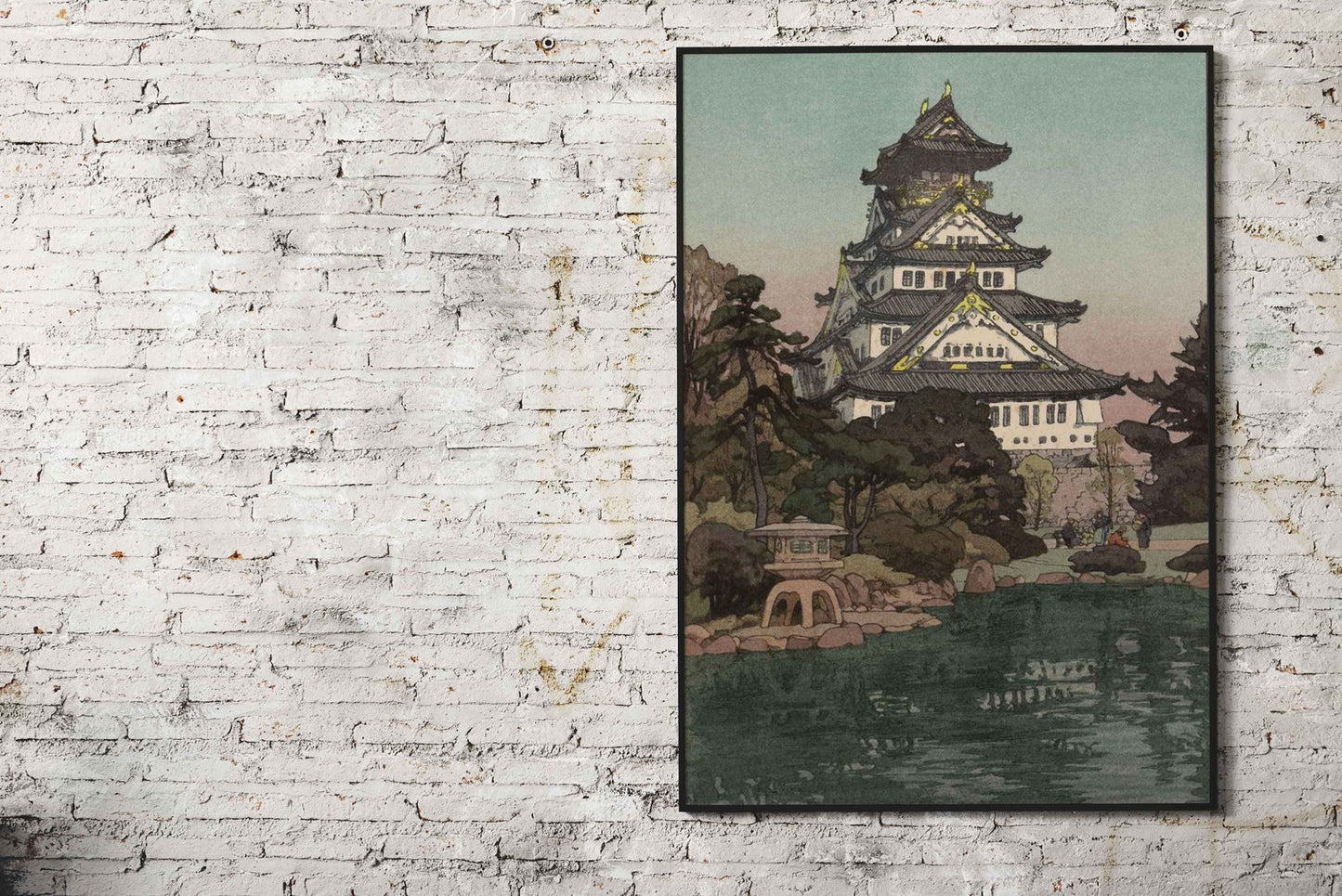 Osaka Castle in Japan Asian Style Poster | Wa ll Art for Home & Office | High-Quality Print