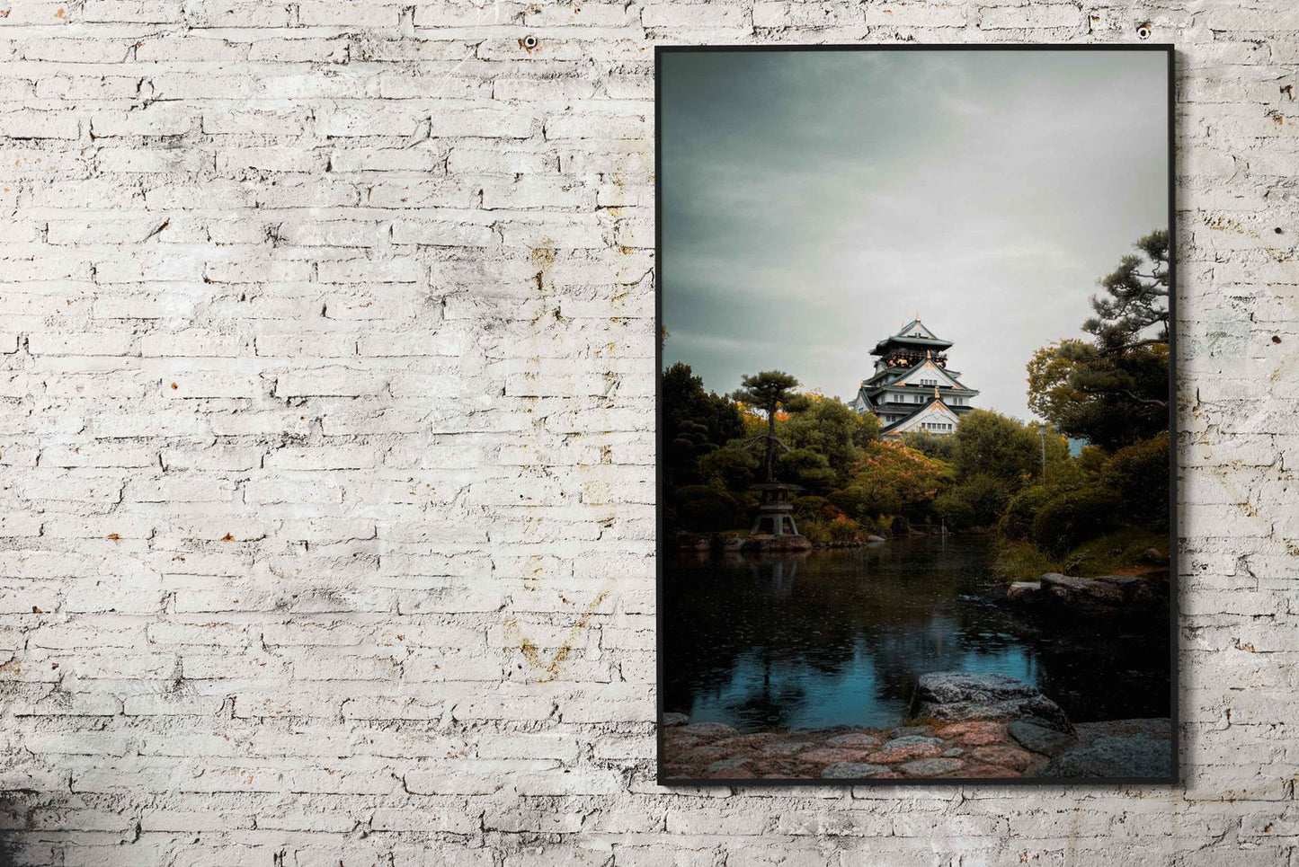 Osaka Castle, Japan Asian Style Poster | Wall  Art for Home & Office | High-Quality Print