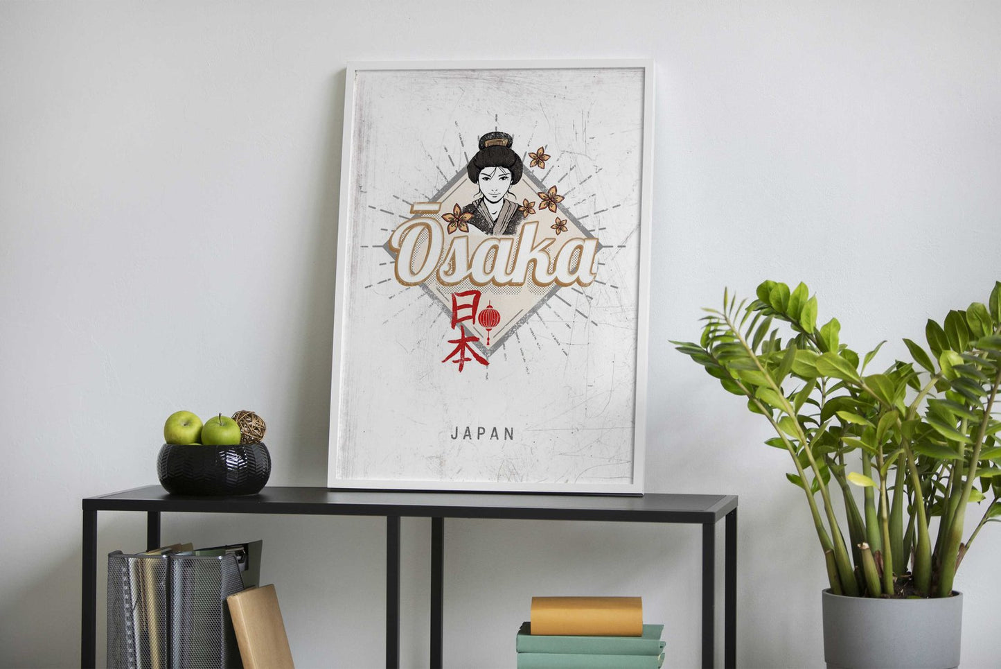 Osaka City Japan Design Asian Style Poster |  Wall Art for Home & Office | High-Quality Print