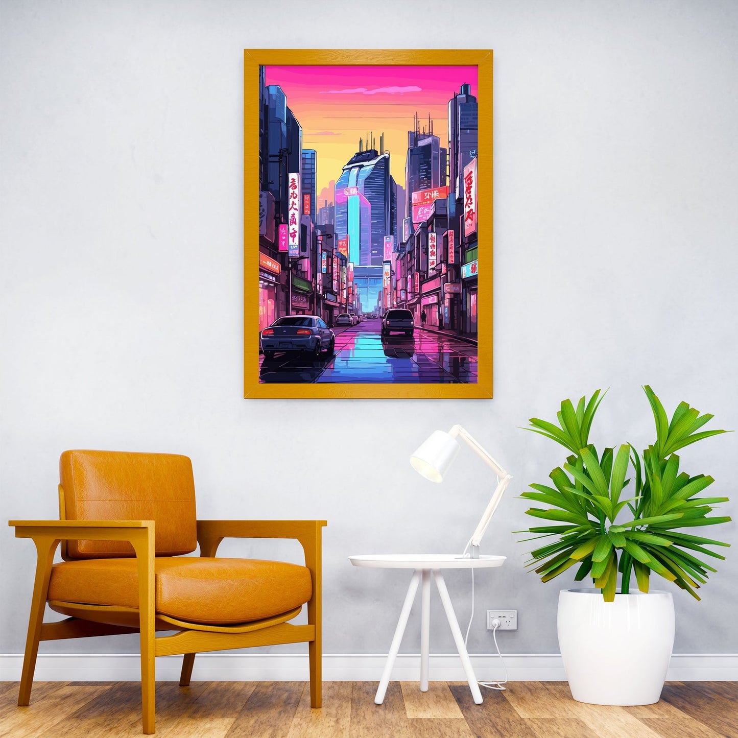 Osaka Japan Neon Cityscape Asian Style Post er | Wall Art for Home & Office | High-Quality Print