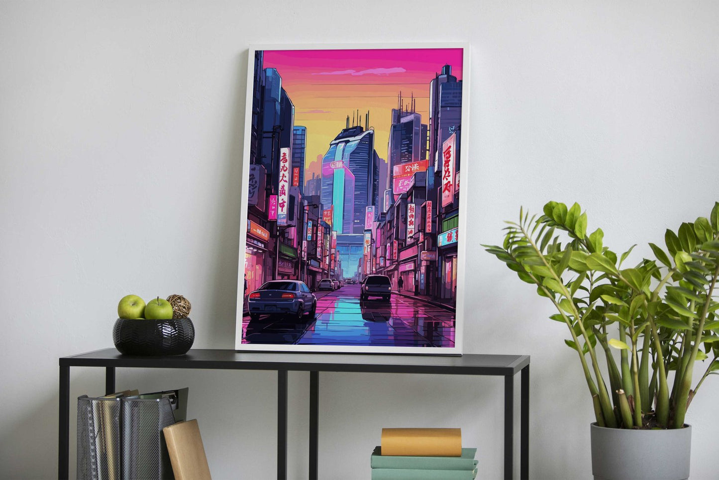 Osaka Japan Neon Cityscape Asian Style Post er | Wall Art for Home & Office | High-Quality Print