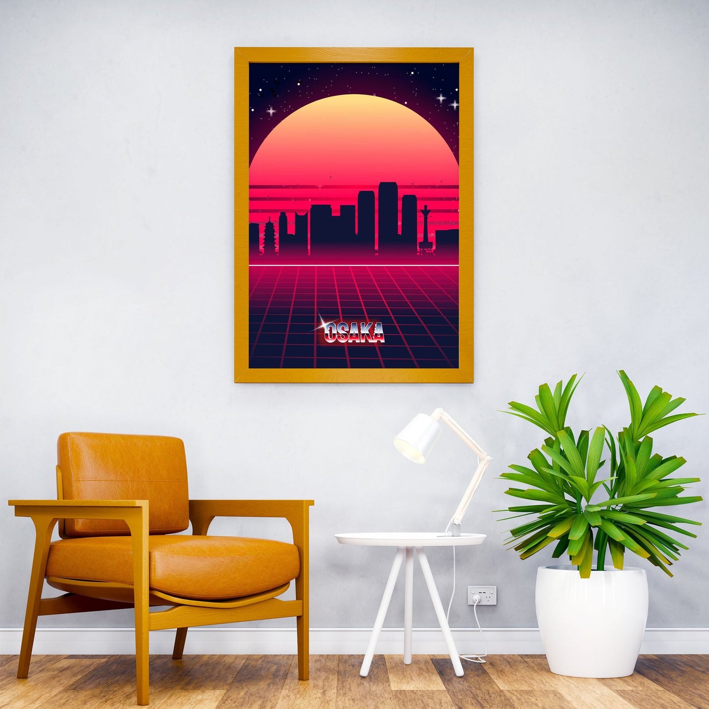 Osaka skyline Asian Style Poster | Wall Art for  Home & Office | High-Quality Print