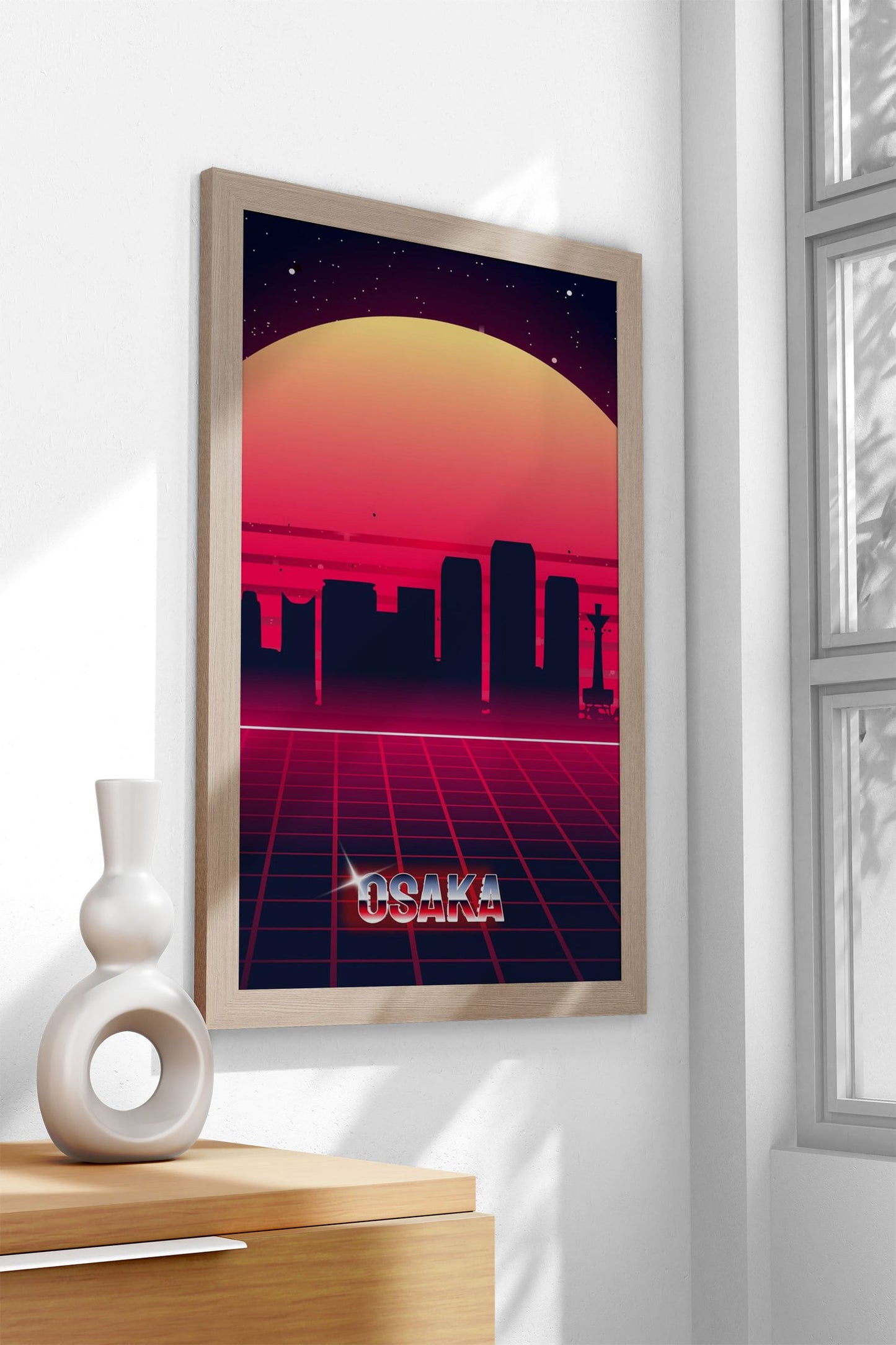Osaka skyline Asian Style Poster | Wall Art for  Home & Office | High-Quality Print