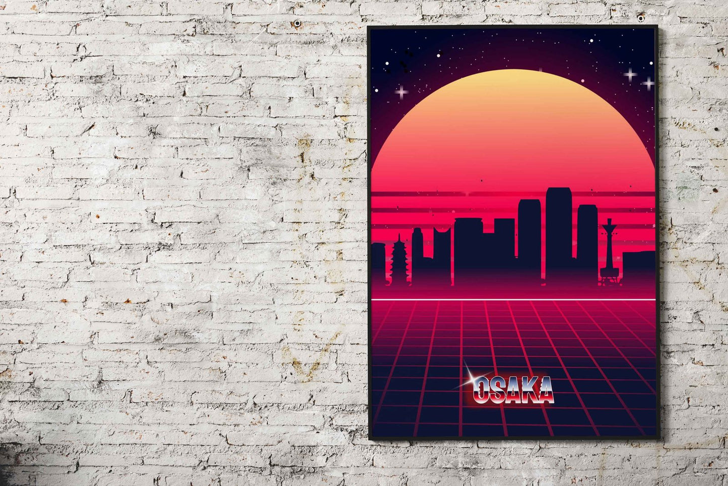 Osaka skyline Asian Style Poster | Wall Art for  Home & Office | High-Quality Print